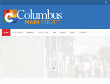 Tablet Screenshot of columbusmainstreet.com